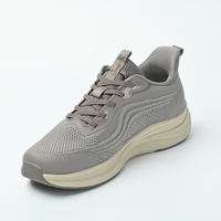 Chaussures de course et de marche respirantes en maille à lacets pour hommes et femmes, légères, souples, style sportif uni