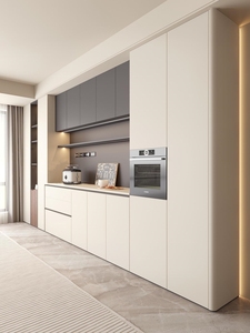 Buffet modulaire en bois massif détachable avec supports anti-basculement pour salle à manger partagée par plusieurs familles - Product Image 3