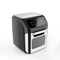 Four à air fryer électrique 1800 watts, grande capacité 12L, pour petite cuisine, four simple, accessoires en verre trempé, usage domestique