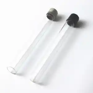 Hot sale serum glass test tube with Screw the lid transparent Bottle Medical Lab Implement Consumables