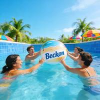 Ballons de plage gonflables personnalisés avec logo OEM Beckon pour événements publicitaires, fêtes d'été et cadeaux promotionnels