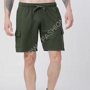 กางเกงขาสั้นผ้าฝ้ายขนาดกลางสำหรับผู้ชายกางเกงขาสั้นผ้าฝ้ายระบายอากาศได้ดีเป็นทางเลือกยอดนิยมสำหรับ100% ขายส่งออกแบบได้ตามต้องการ - Product Image 2