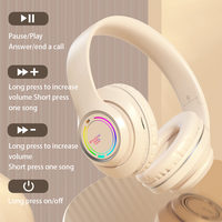 Earphone Bluetooth nirkabel Stereo Hifi, headphone Bluetooth nirkabel penghilang kebisingan
