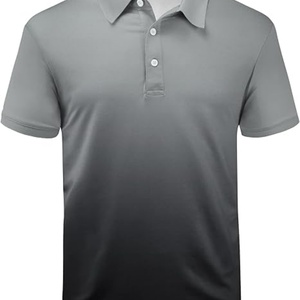 Camiseta Deportiva de Tenis para Hombre, Manga Corta, Absorbente de Humedad, para Golf, con Cuello, Tejido de Punto con Spandex/Poliéster, 180g - Product Image 2