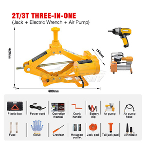 12V 3-in-1 2T/3T 전동 유압식 휴대용 리모컨 자동차 잭 자동차 수리 도구 - Product Image 2