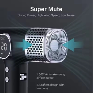 Sèche-cheveux professionnel électrique pour salon, hôtel et usage domestique, moteur DC 1800W, 110 000 tr/min, haute vitesse, ionique, avec fonction air froid et diffuseur d'ions négatifs, en métal - Product Image 3