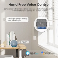 Module de commande intelligent pour rideaux Avatto Tuya WiFi RF433, compatible avec les moteurs de volets roulants électriques, télécommande, fonctionne avec Alexa et Google Home