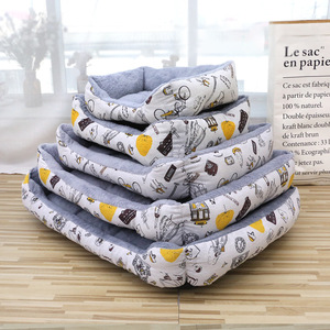 Tempat Tidur Hewan Peliharaan Persegi Panjang Bulu Arctic Tebal Nyaman Hangat 2025, Alas Tidur Kucing dan Anjing, Perlengkapan Hewan Peliharaan - Product Image 1