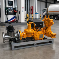 2in3in 4in 6In Pengukur Aliran Bahan Bakar Positive Displacement untuk Diesel Kerosene dengan Register Mekanis, Strainer, dan Air Eliminator