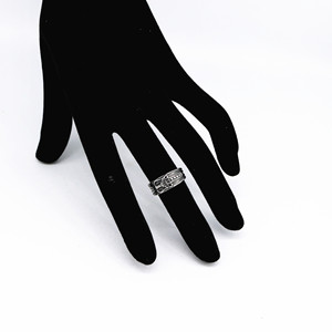 yunnique Retro Geometric <b>Open</b> <b>Ring</b> Stainless Steel Men's Jewelry Gift Fashion <b>Rings</b> - Product Image 5