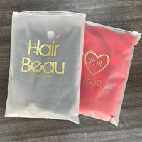 Personnalisez votre design : Emballage plastique écologique givré avec fermeture éclair pour vêtements, sacs d'expédition pour vêtements, sacs à fermeture éclair pour vêtements