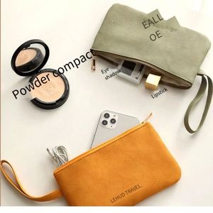 Pochette à maquillage à fermeture éclair de grande capacité, sac de rangement cosmétique multifonctionnel pour un usage quotidien et en voyage, pochette pour téléphone et porte-monnaie - Product Image 2