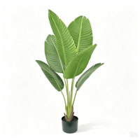 Palmier artificiel autoportant en pot, hauteur réglable, pour projets de paysagisme commercial