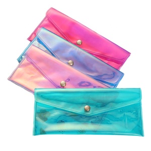 Beliebte farbige klare transparente Kunststoff umschlag Tasche Laser <span class=keywords><strong>PVC</strong></span> Umschlag Tasche - Product Image 1