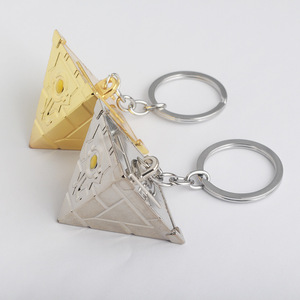 Collar Piramidal de Anime al por Mayor para Hombre, Collares de Cadena de Aleación Personalizados con Bloques de Construcción, Llaveros Promocionales - Product Image 6