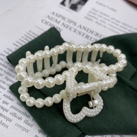 Pince à Cheveux Élégante Style Coréen en Coquillage pour Femme, Tendance, Taille Moyenne, Motif Floral Ciel Étoilé avec Ruban, Vente en Gros Usine