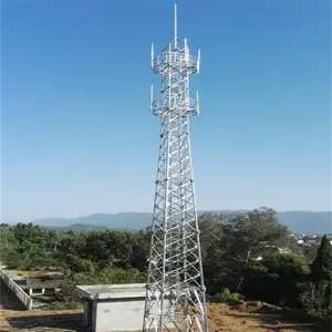 Torre de comunicación de 3 patas, dispositivo Triangular para transmisión de microondas, tipo de torres de acero