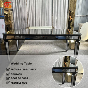 Hot Sale <b>Black</b> Stainless Steel Rectangle <b>Table</b> SMOOTH for Wedding Banquets Hotels Dining <b>Outdoor</b> Parties - Product Image 4