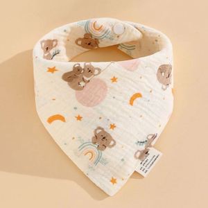 Bavoirs pour bébé 100% coton, doux et imperméables, avec fermeture à boutons-pression, cadeau de Noël pour enfants, service OEM disponible - Product Image 5