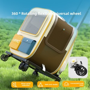 ओस्टेप निर्माता थोक कस्टम ठोस जिपर बंद बड़ी क्षमता पोर्टेबल बिल्ली बैकपैक कुत्ते ट्रॉली बैग पालतू वाहक - Product Image 3