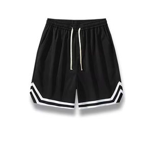 Shorts d'entraînement de basketball personnalisés OEM avec logo vierge pour hommes, haute qualité, vente en gros, shorts de sport rétro double couche avec poches, service OEM - Product Image 4