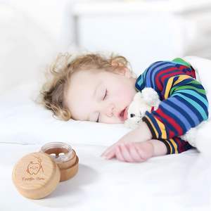 1 boîte à dents <span class=keywords><strong>de</strong></span> <span class=keywords><strong>lait</strong></span> en bois personnalisée gratuite, boîte ronde pour la fée des dents, cadeau d'anniversaire pour filles et garçons, boîte pour les dents <span class=keywords><strong>de</strong></span> <span class=keywords><strong>lait</strong></span> et les boucles - Product Image 6