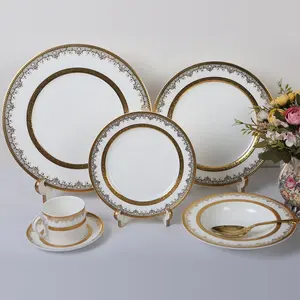 Alemanha louça porcelana casamento luxo high bone china jantar conjunto de placas