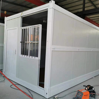 Maison conteneur pliable de 15 pieds 20 pieds Bâtiment préfabriqué avec salle de bain pour hôtels, bureaux, maisons en acier