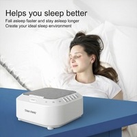 Machine à bruit blanc portable pour PC, alimentation double USB et batterie au lithium, veilleuse intégrée, minuterie d'arrêt automatique, relaxation pour adultes