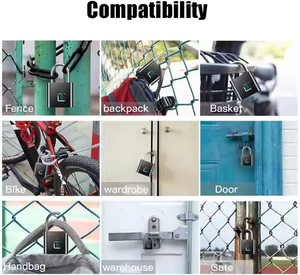 Maleta de equipaje de viaje portátil Locstar <span class=keywords><strong>2025</strong></span>, cerraduras de puerta de seguridad sin llave, cerradura inteligente recargable por Usb, candado inteligente con huella dactilar