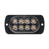 Lumière stroboscopique d'avertissement LED de vente chaude transfrontalière 12-24V Slim 8LED lumière latérale lumière de porte de camion de camion