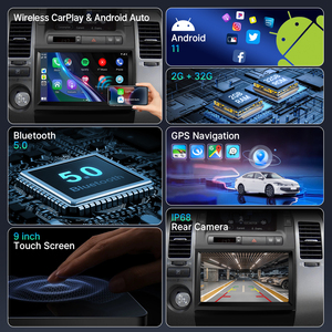 9 inch 2 + 32GB <span class=keywords><strong>MP3</strong></span> IPS màn hình âm thanh stereo <span class=keywords><strong>Android</strong></span> Carplay đài phát thanh xe máy nghe nhạc cho TOYOTA PRIUS 2004 2005 2006 2007 2008 2009 - Product Image 5