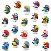 Meilleures ventes 2026 : 20 boules Pokémon différentes en briques nano plastiques, blocs de construction micro emboîtables, blocs de construction 3D pour enfants