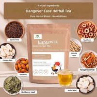 Teh Herbal Alami Anti Mabuk Label Pribadi Langsung dari Pabrik 100g 20 Sachet Teh Pembersih Hati Setelah Pesta Grosir OEM