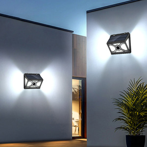 Solar Outdoor Wall <b>Light</b> <b>Led</b> <b>Sensor</b> Motion Detection For Garden Courtyard Lighting T23 - Product Image 2