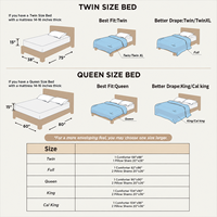 Couette de luxe à plis froncés, garnissage en fibres alternatives au duvet, housse 100% coton, literie moelleuse, vente en gros
