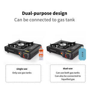 Portable Butane Gas <b>Stove</b> with Carrying Case Piezo Ignition Single Burner Camping <b>Stove</b> for Outdoor Cooking Picnic BBQ - Product Image 3
