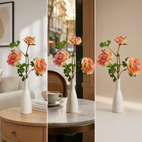 Fleurs de lotus artificielles, accessoires de photographie pour la décoration de la maison, accents de table, fournitures de mariage, vente en gros directe d'usine