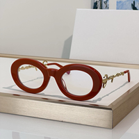 Gafas Ópticas de Moda para Mujer, Estilo Clásico, Montura Redonda, Diseño Sólido, Lentes con Protección Anti Luz Azul Personalizadas