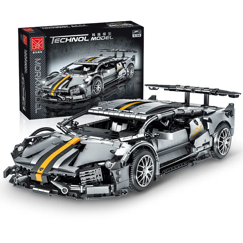 MORK 023015 1:14 Lambor Bat modello di auto sportive Technic auto da corsa costruzione di blocchi di auto RC set di blocchi di costruzione giocattolo per ragazzi