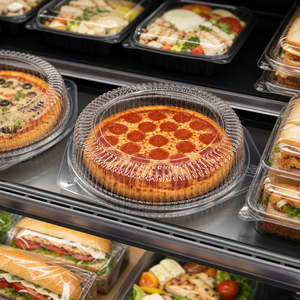 Gıda Sınıfı Şeffaf PET Yuvarlak Tatlı Kutusu 8 İnç Tek Kullanımlık Kek Paketleme Kabı Tiramisu, Cheesecake, Pizza için - Product Image 6