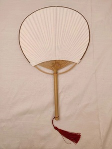 Ventiladores de Pádel personalizados de 24cm con cubierta de papel Ventilador de mano redondo Ventiladores de mano vintage para regalo - Product Image 5