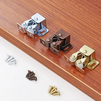 Loquet magnétique à bille robuste pour portes de placard, double loquet à rouleaux pour portes d'armoires