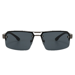 Men's Driving Sunglasses Metal <b>Frame</b> PC Lens UV400 Protection Half Rimmed For Outdoor Sports Cycling Fishing - Product Image 5