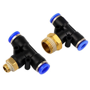 ข้อต่อแบบที (T-Type) สำหรับระบบนิวเมติกแบบเชื่อมต่อเร็ว รุ่น PB4-6-8-10-12  ข้อต่อพลาสติกสำหรับระบบใหม่และใช้แล้ว - Product Image 3