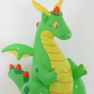 באיכות גבוהה חמה מכירת PVC הדרקון ירוק מבריק מתנפח דרקון אנימה קריקטורה צעצועים