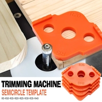 DIHAO Gabarit de positionnement rapide pour défonceuse à bois, pour rayures de coin R5-R40, pour machine de finition du bois et table de défonceuse à bois
