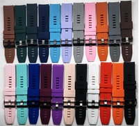 Bracelets de montre en silicone respirants à dégagement rapide 20 22 mm multicolores camouflage avec boucle ardillon tendance
