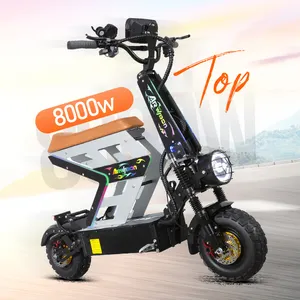 USA EU UK Warehouse 6000W 8000W dual motor 11 Inch Fat Tire E Scooter 60V 85km/h Electric Scooter for adult