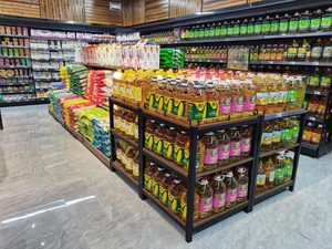Étalage de lait pour supermarché, nouilles de riz, céréales, huile de cuisson, boissons, boîtes cadeaux, présentoirs au sol, <span class=keywords><strong>magasin</strong></span> de proximité - Product Image 5
